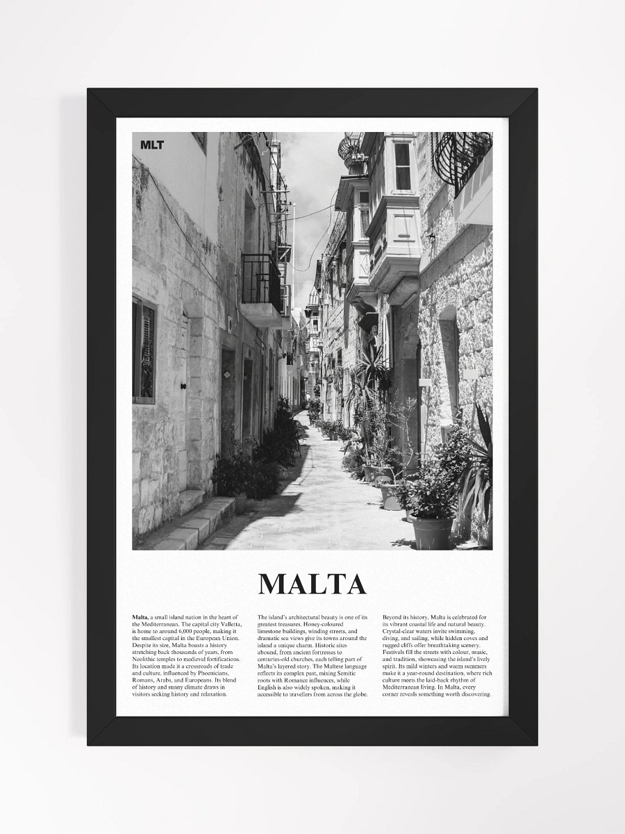 Malta 03 Newspaper Poster | Framed product image (5)