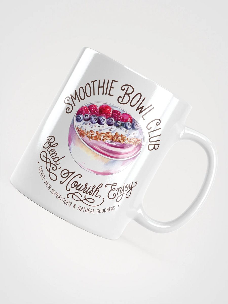 Smoothie Bowl Club White Glossy Mug product image (4)