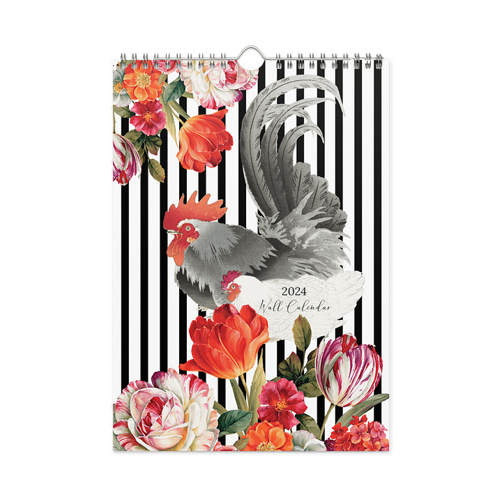 Rooster Collection 2024 Wall Calendar product image (1)