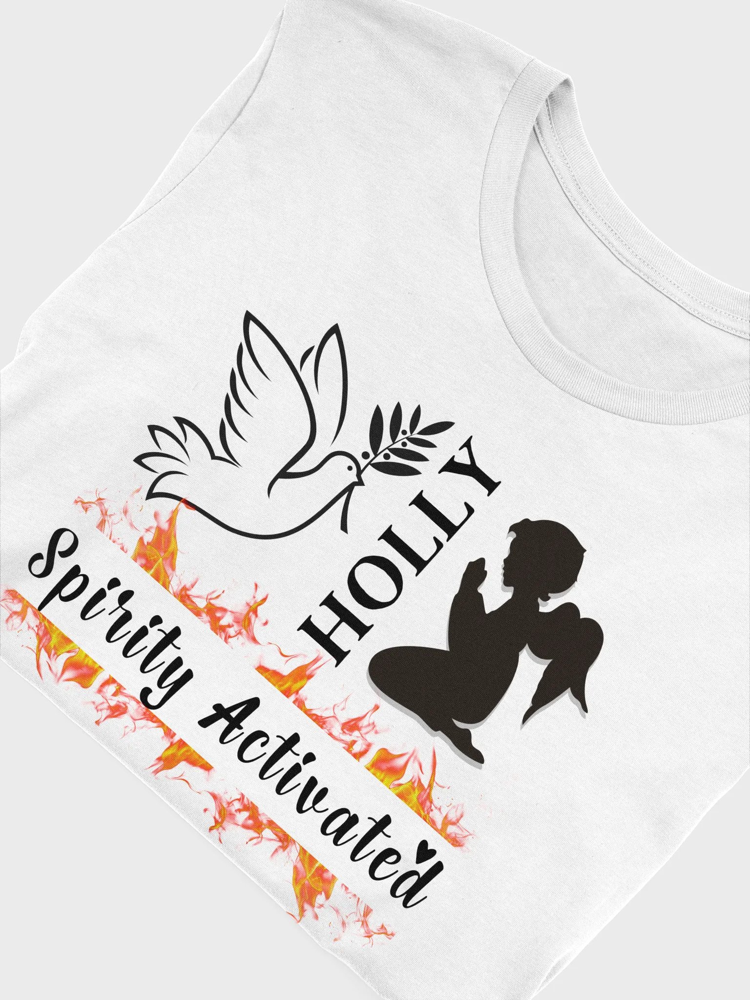 Holly Spirit Activated, Christian Faith Bell a Canvas T-shirt - Light product image (2)