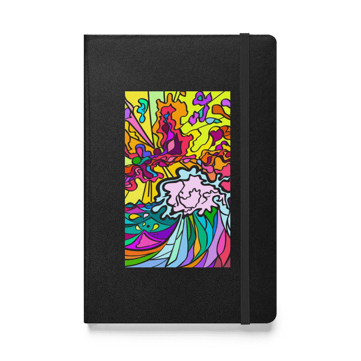 Vibrant Energy Hardcover Notebook – Wave at Sunset product image (1)