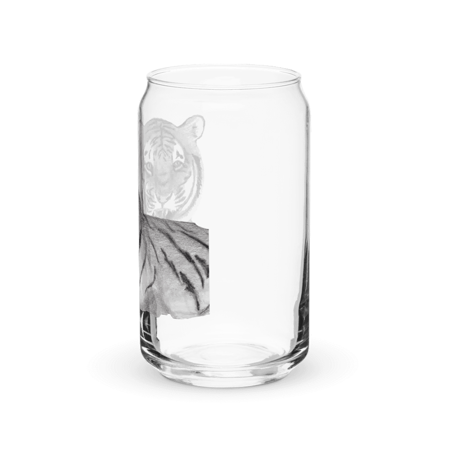 Tiger Drawing Glass Can Cup product image (39)