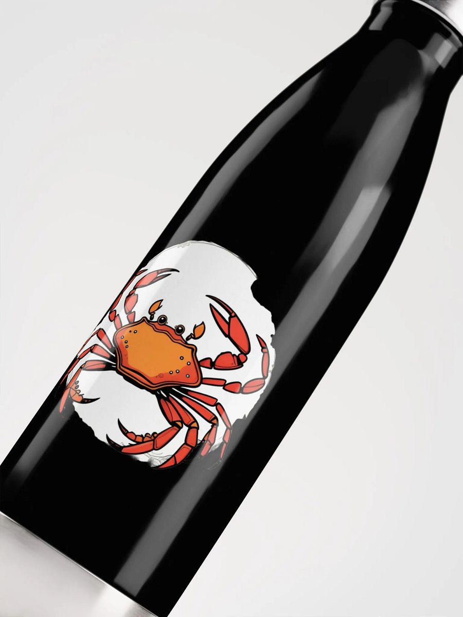 Stylized Crab Stainless Steel Water Bottle product image (10)