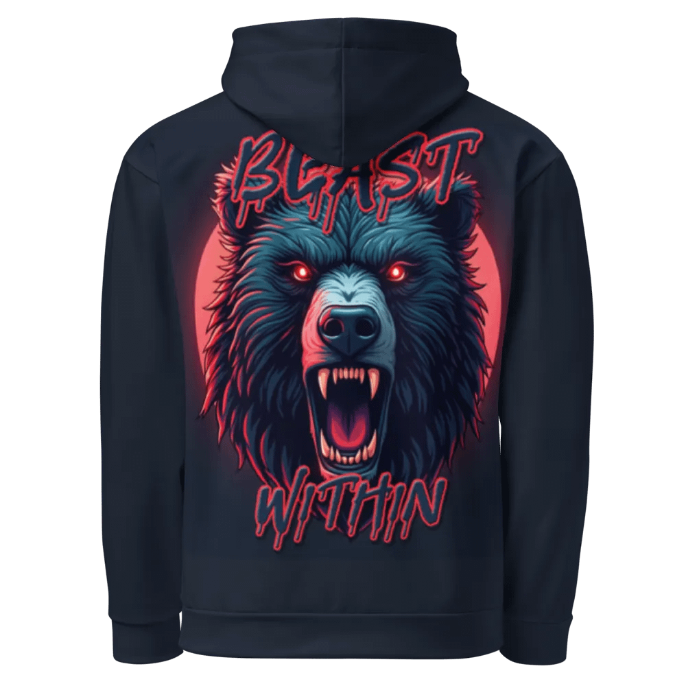 Novelty Bear Beast Within Hoodie AOP (All Over Print) product image (5)