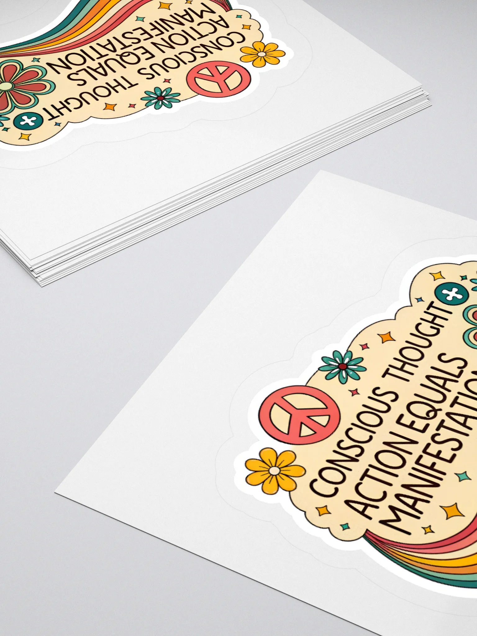 Conscious Manifestation Kiss Cut Stickers product image (13)