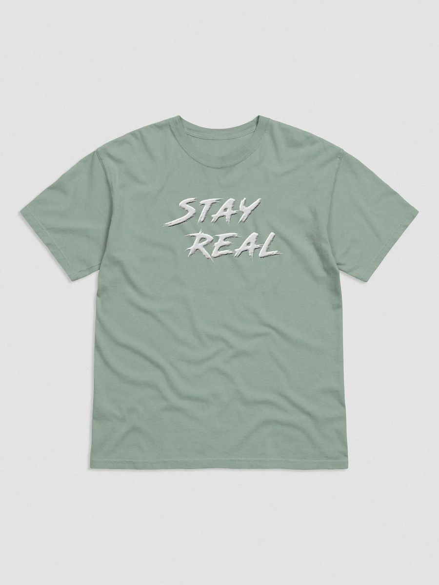 Stay REAL Embroidered T product image (8)
