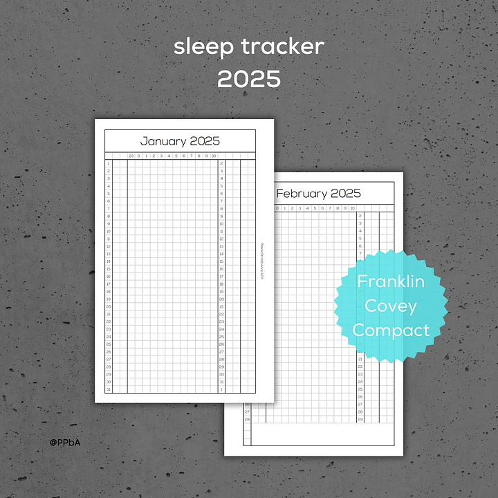 sleep tracker - Franklin Covey Compact - 2025 product image (1)