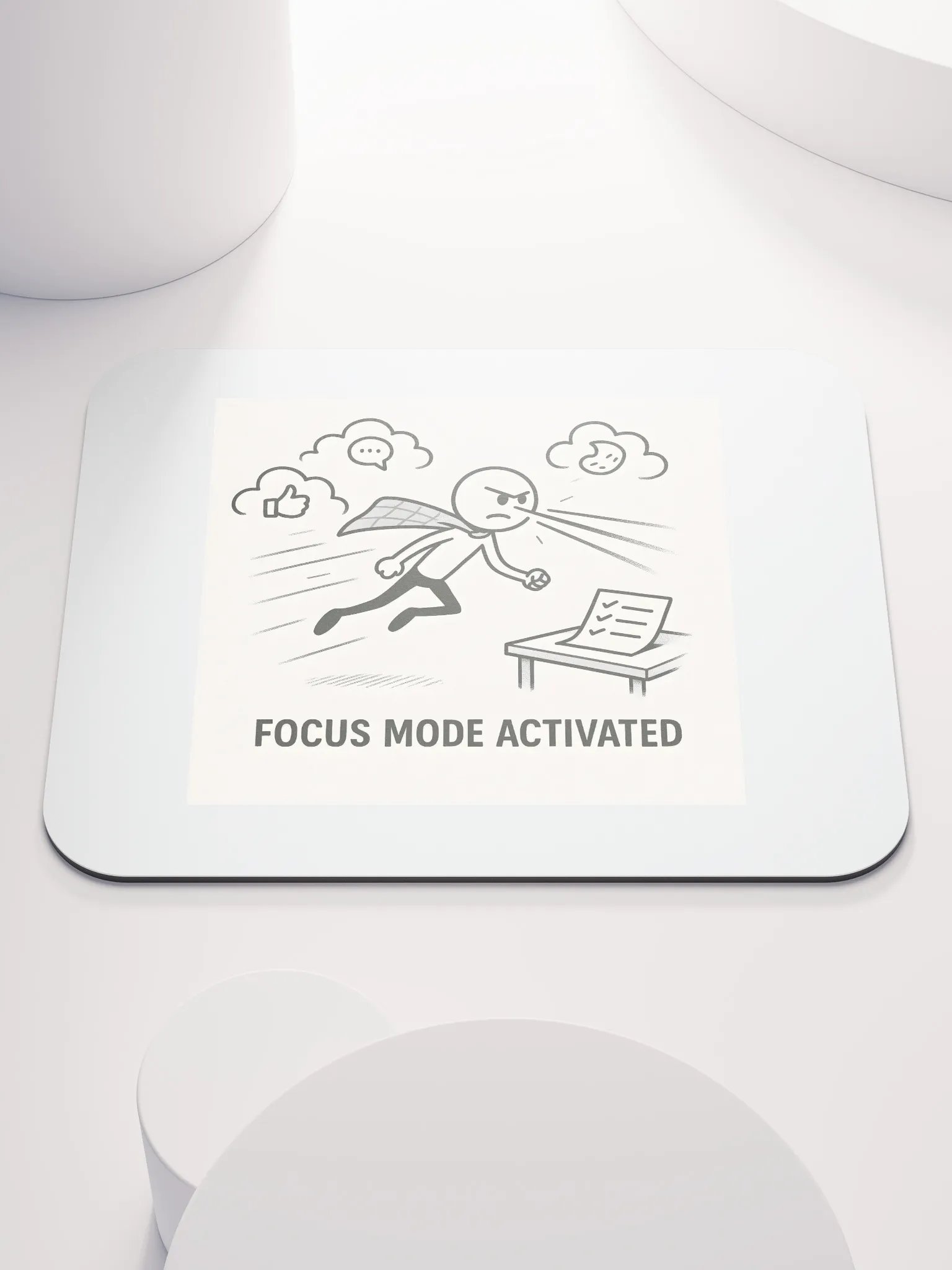 Superhero Focus Mode Mouse Pad product image (1)