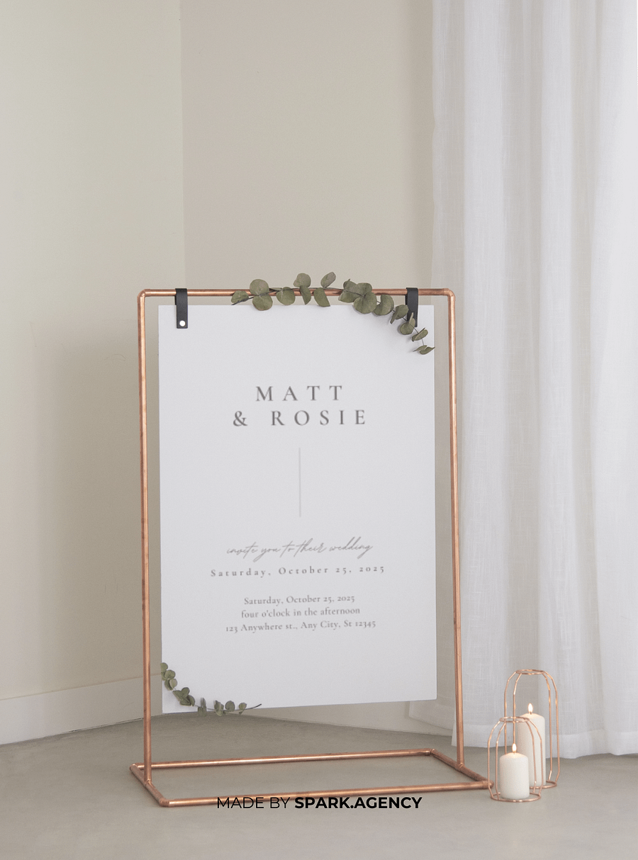White Minimalist Elegant Wedding Invitation product image (4)