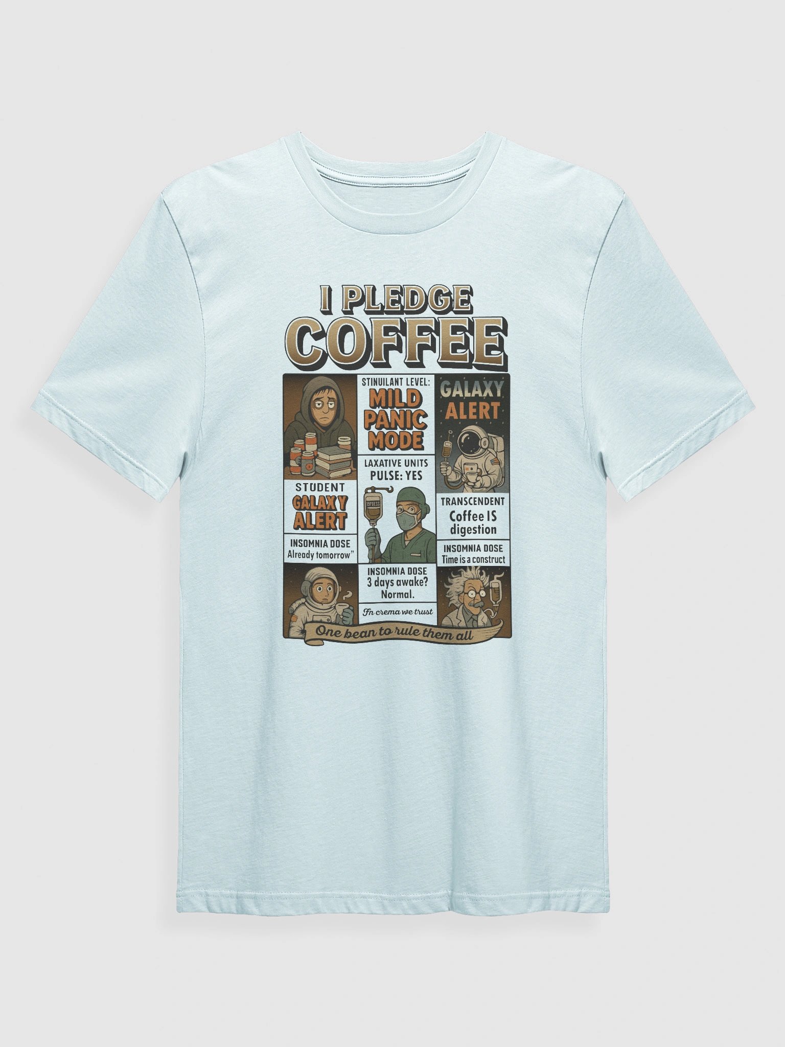 Title: I Pledge Coffee - The Ultimate Caffeine LOVERS T-Shirt product image (1)