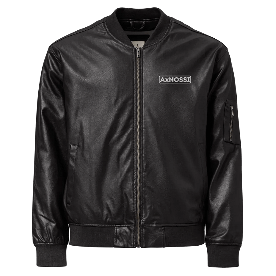AxNOSSI Head Bangers Leather Bomber product image (1)