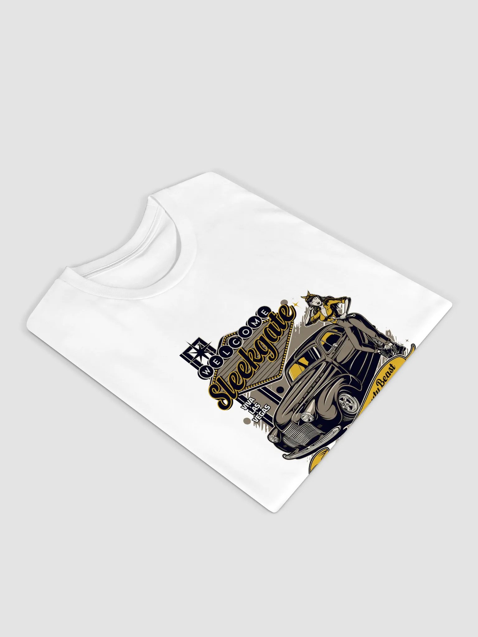 Vintage Vegas Hot Rod Unisex T-Shirt product image (6)