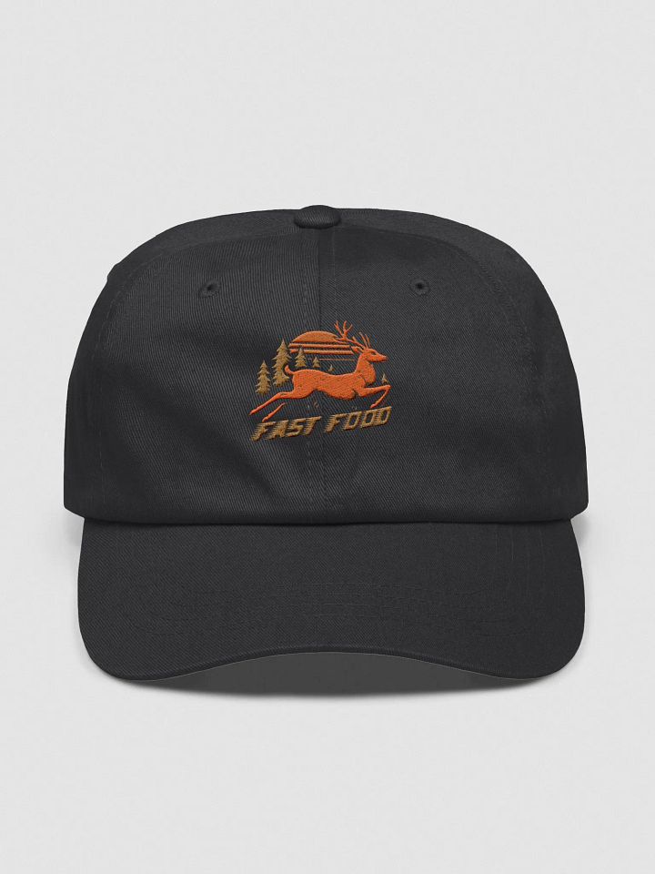 Fast Food Hat – Funny Vintage Hunter Cap with Leaping Deer product image (3)