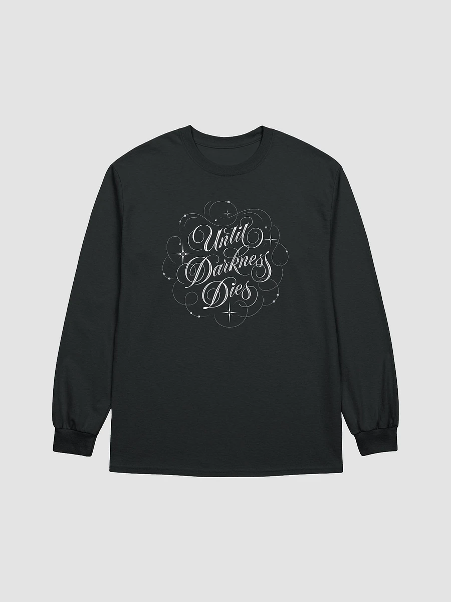 Until Darkness Dies (swirls design) Cotton Long Sleeve T-Shirt product image (1)