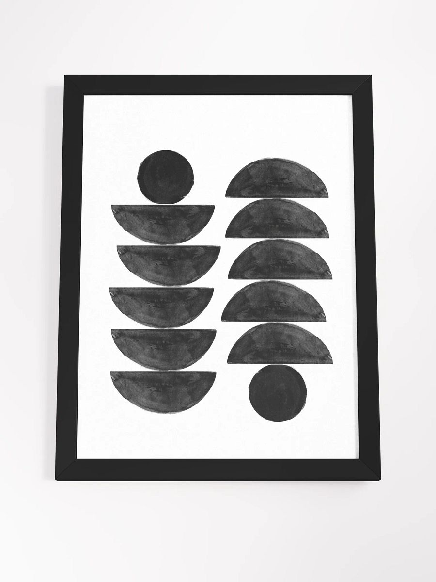 Geometric Elegance Framed Poster – Modern Abstract Wall Art | Minimalist Design | Premium Framed Décor for Homes and Offices product image (4)
