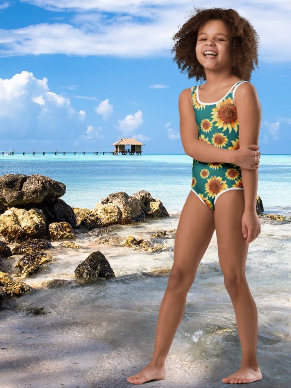 Blue Sunflower Kids Swimsuit product image (1)