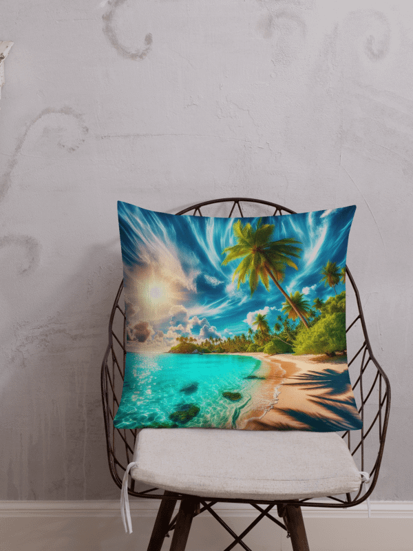 Tropical Paradise Premium Pillow |AI Design product image (1)