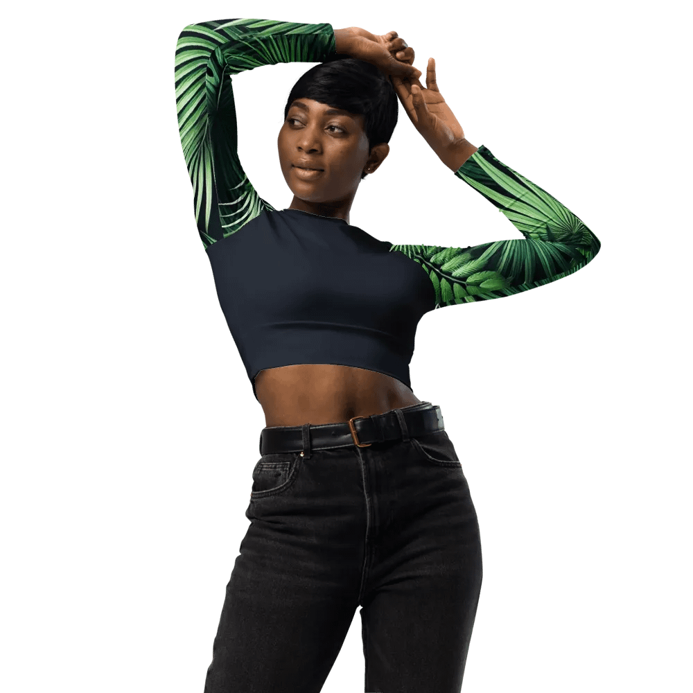 The Catalina Long Sleeve Crop Top product image (3)
