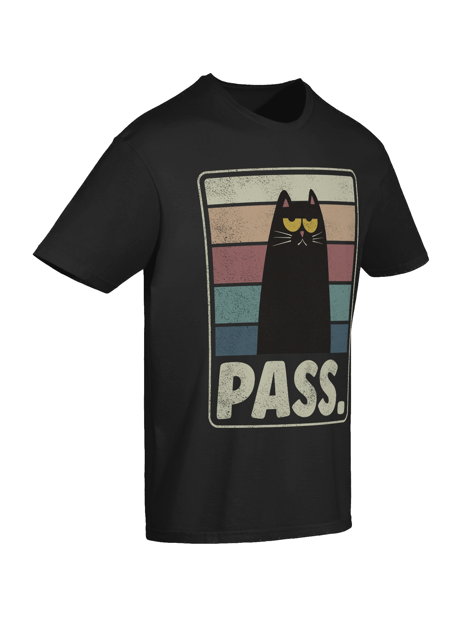 Pass. Retro Cat T-Shirt product image (55)