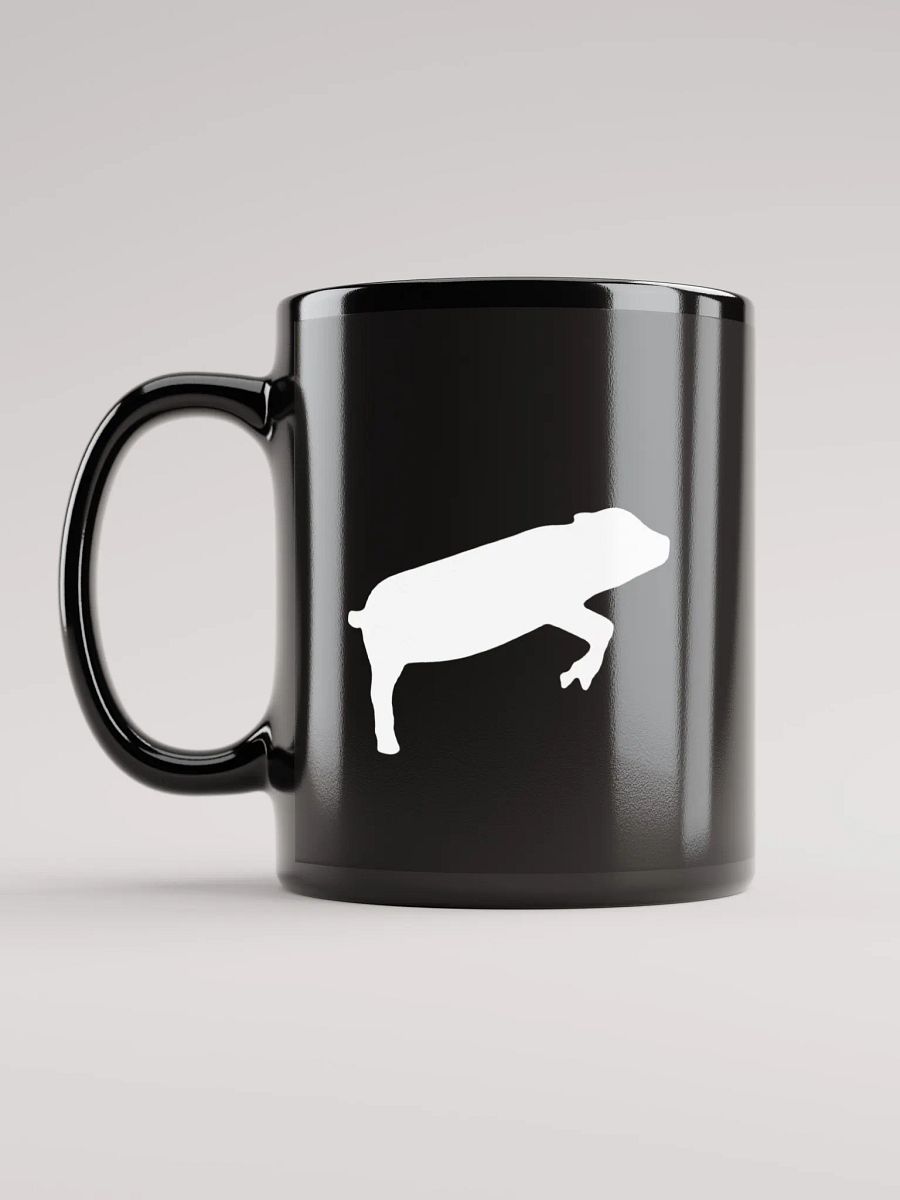 Leaping Pig (Black Glossy Mug) product image (6)