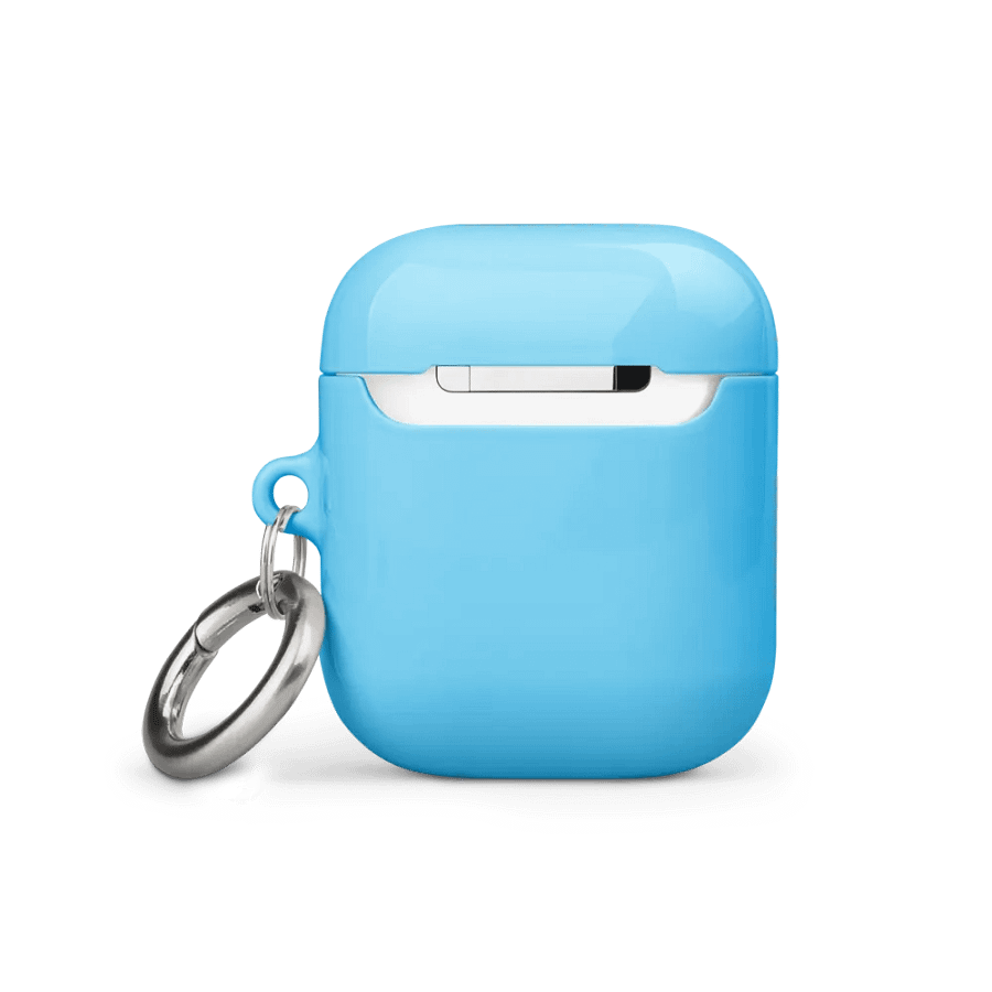 Black hooded rat sleeping Airpods case product image (3)