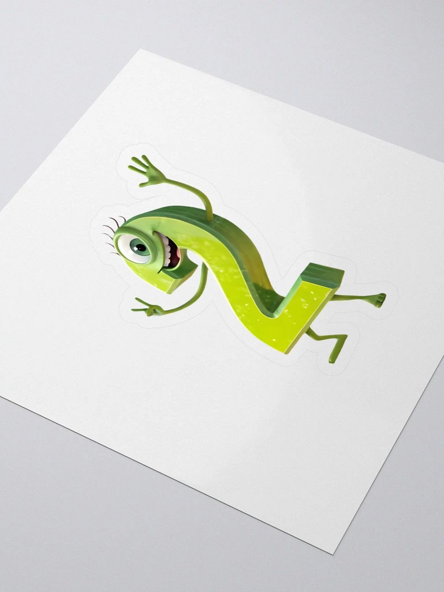 Green Number 2 Character Kiss Cut Stickers product image (3)