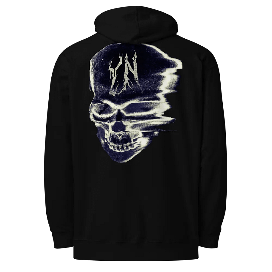 UniSex YvngNxmd Blue Script Logo Embrioder Hoodie product image (1)