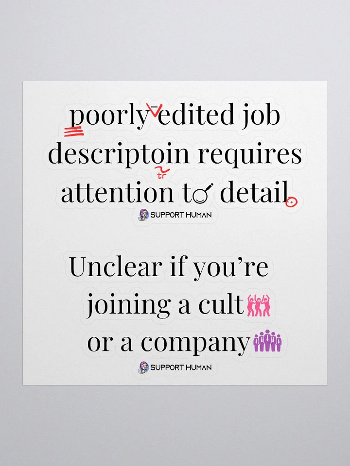 Bab Job Bingo Stickers - Unfortunate Faves product image (1)
