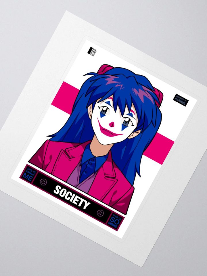Woker Bi SOCIETY Sticker with Background product image (4)