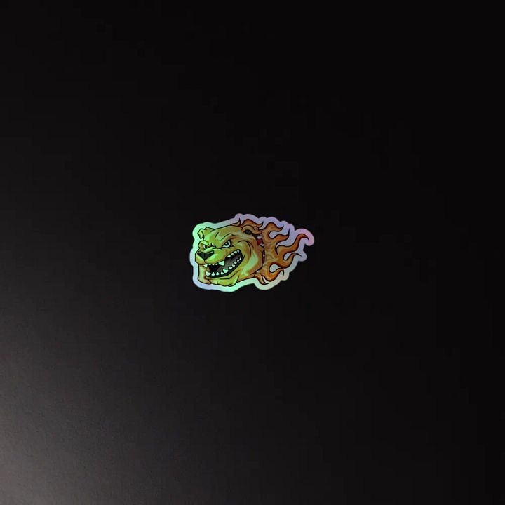 Angry Flaming Bulldog Sticker product image (2)