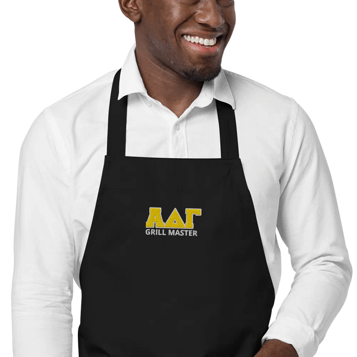 AΔΓ Organic Cotton Apron - Plaquatine Collection product image (1)