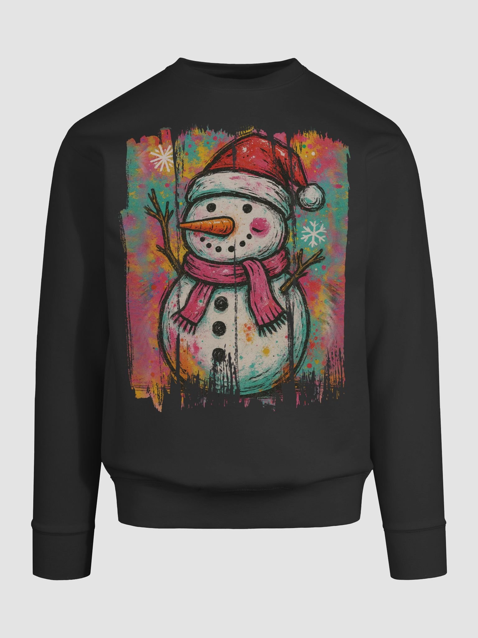 Festive Snowman Santa Sweatshirt product image (9)