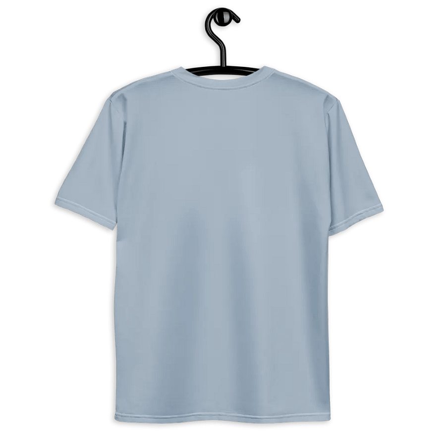 Plain Light Grayish Blue True Summer Men's Crewneck Polyester Heavyweight Premium T-Shirt by Treasure Pie product image (9)