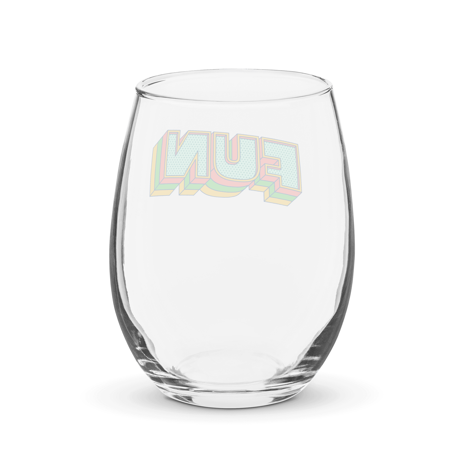 Fun 15 oz Glass Cup – Modern & Clean Look product image (2)