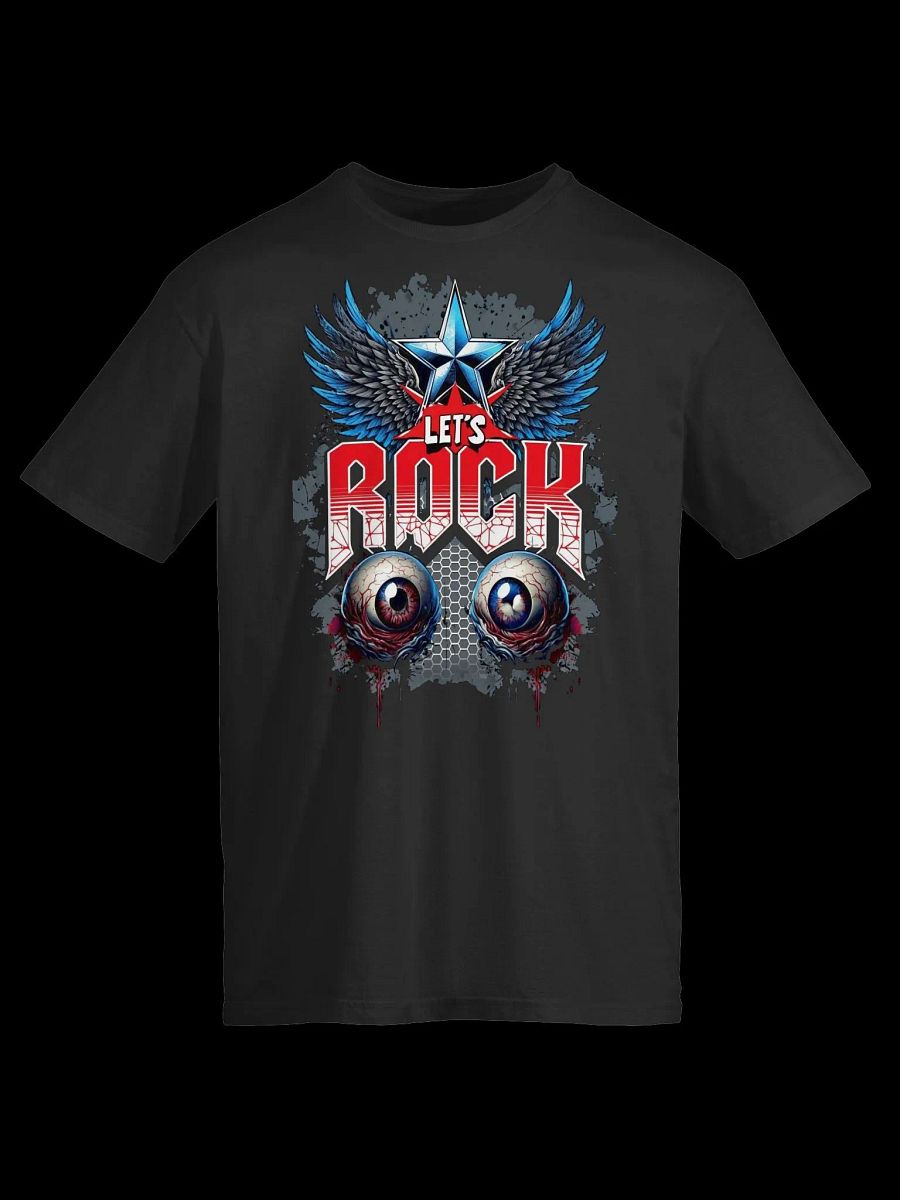 Let's Rock! Edgy Rock and Roll T-Shirt product image (4)