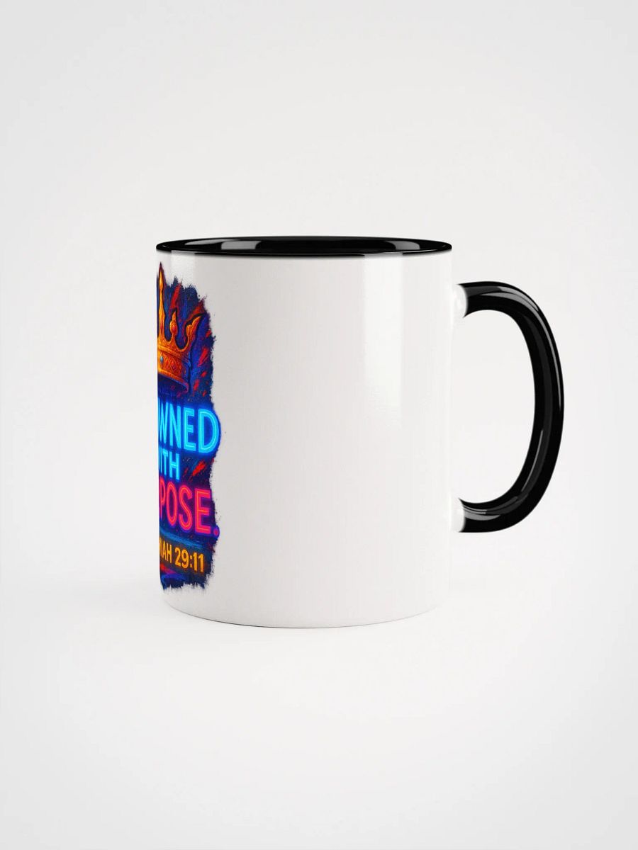 CROWNED WITH PURPOSE — Inner Color Ceramic Mug (Jeremiah 29:11) product image (2)