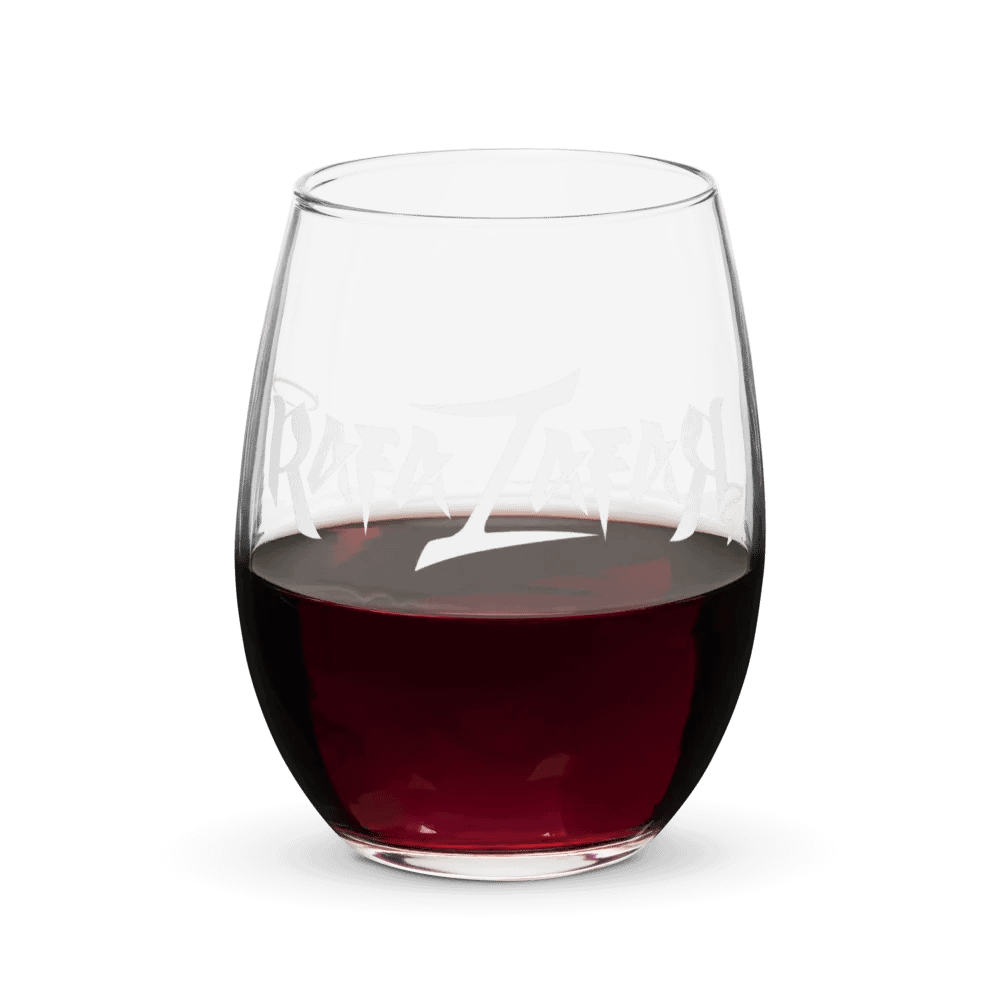 RafaZafar Logotext Stemless Wineglass (white) product image (5)
