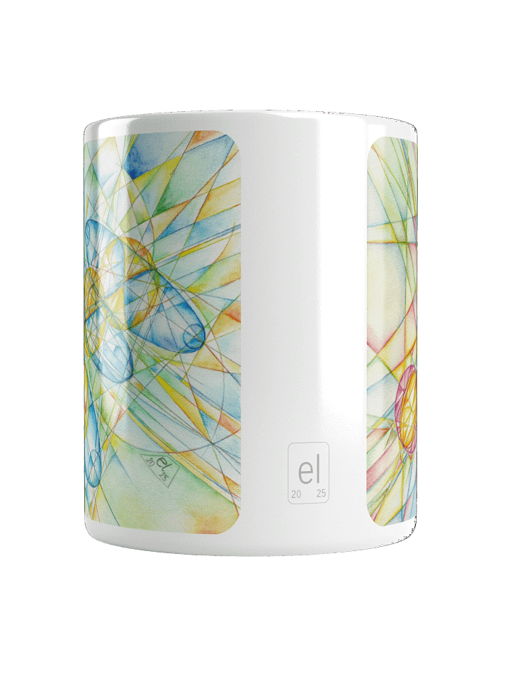 Poinsot's Paper Spaceship 2+3 - Gyroscope Physics Geometric Drawings Mug product image (2)