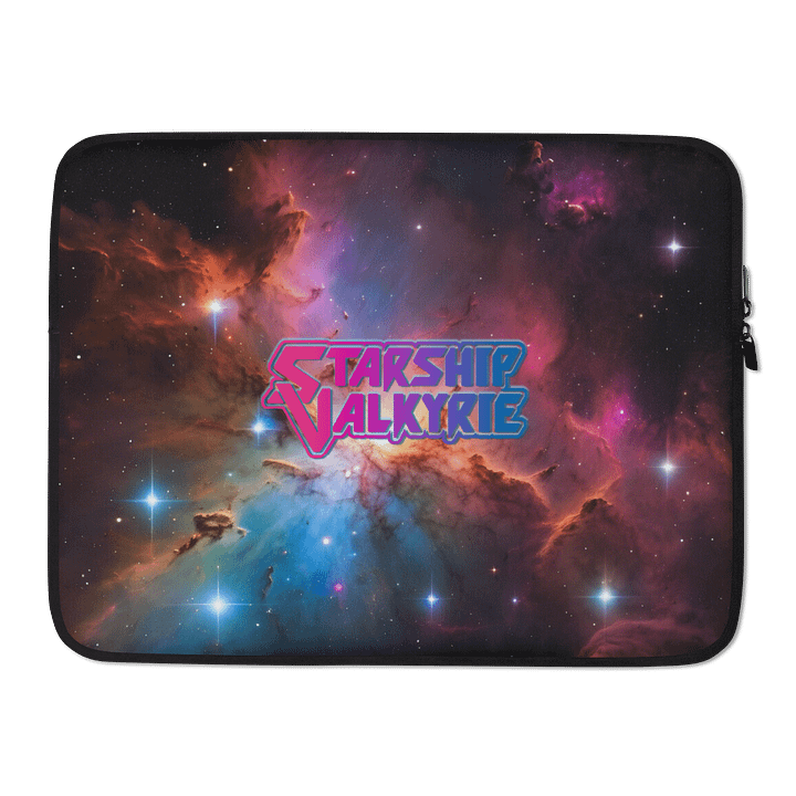 Starship Valkyrie Bi Pride Logo Nebula Laptop Cover product image (2)