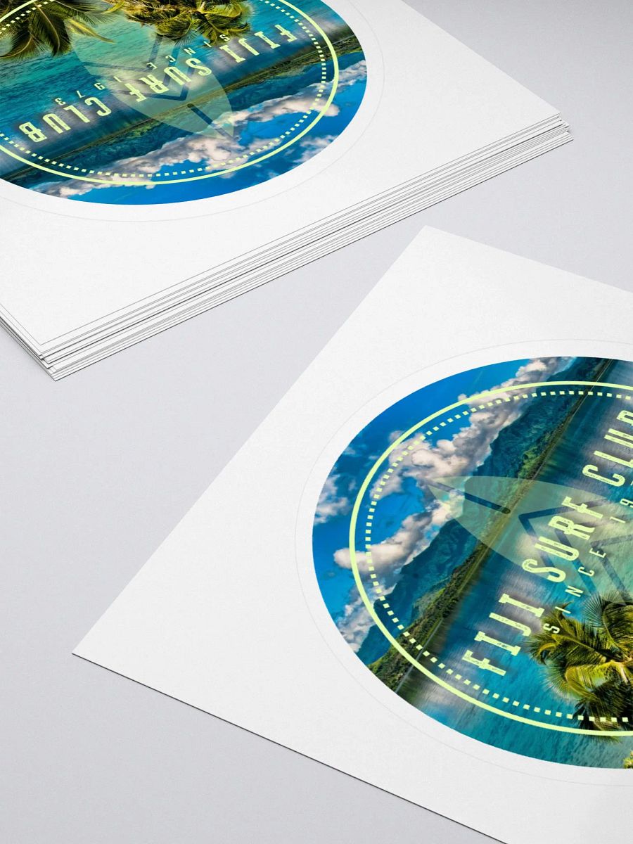 Fiji Surf Club Tropical Beach Surfing Sticker product image (4)