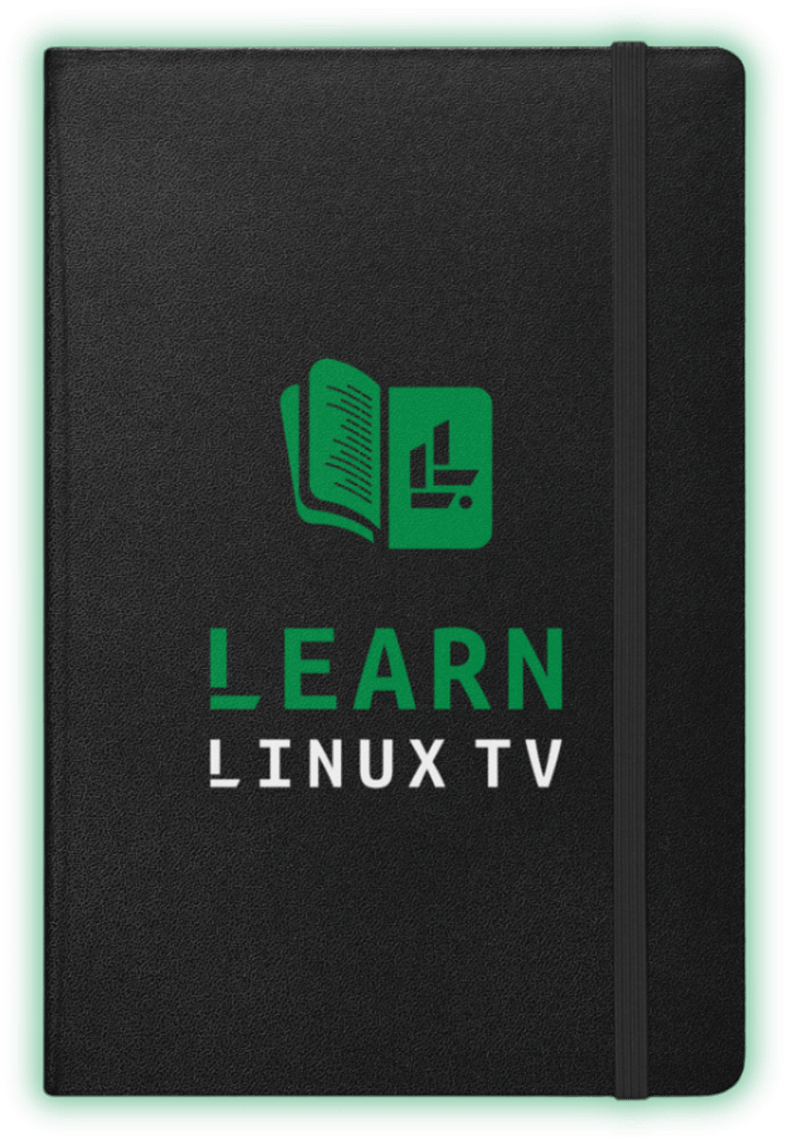 Learn Linux TV Hardcover Notebook product image (1)