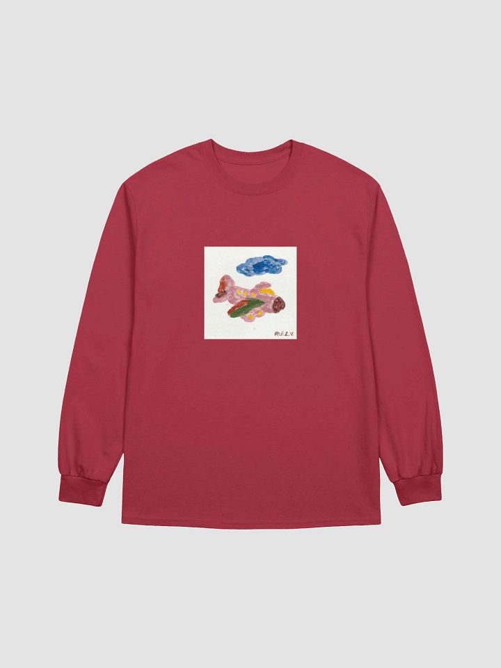 Kid Airplane (Gildan Ultra Cotton Long Sleeve T-Shirt) product image (3)