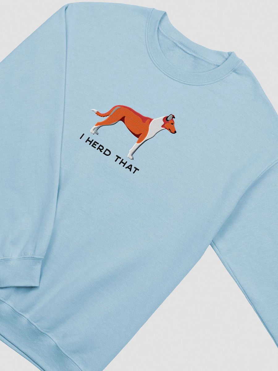 I Herd That Sweatshirt (Embroidered) of a Smooth Collie(Red) product image (6)