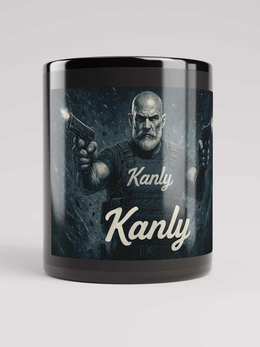 Kanly B&W Black Glossy Mug product image (9)