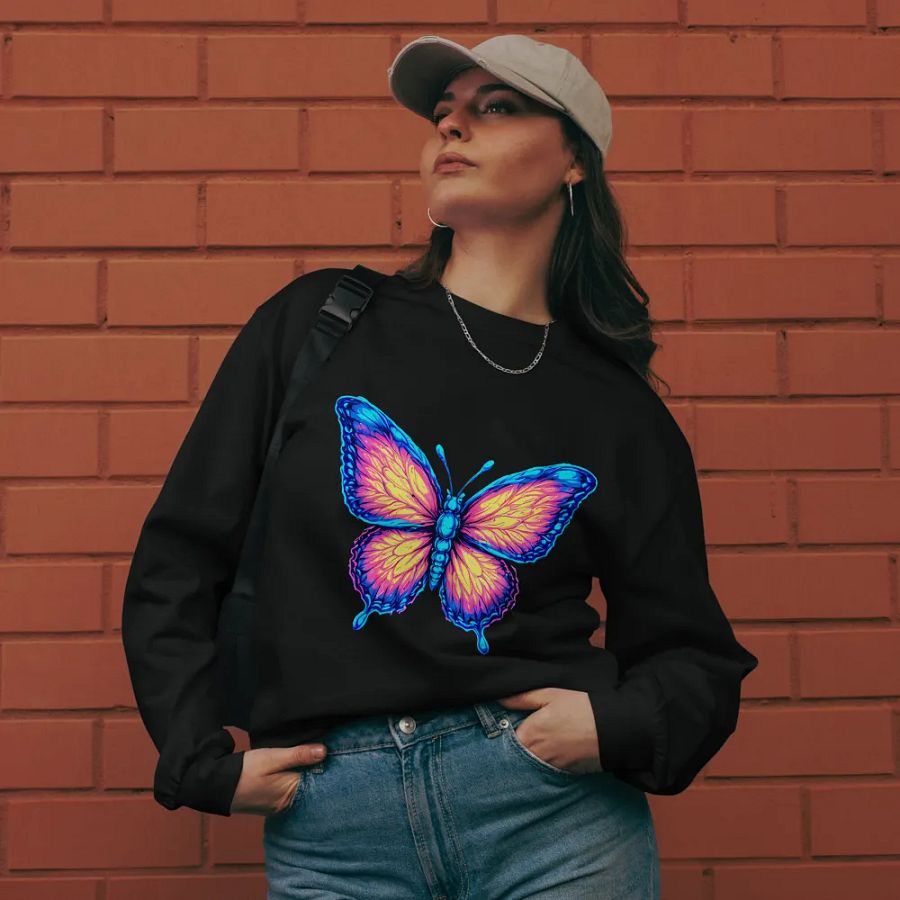 [Astral Butterfly] Unisex Premium Heavyweight Long Sleeve Shirt product image (8)