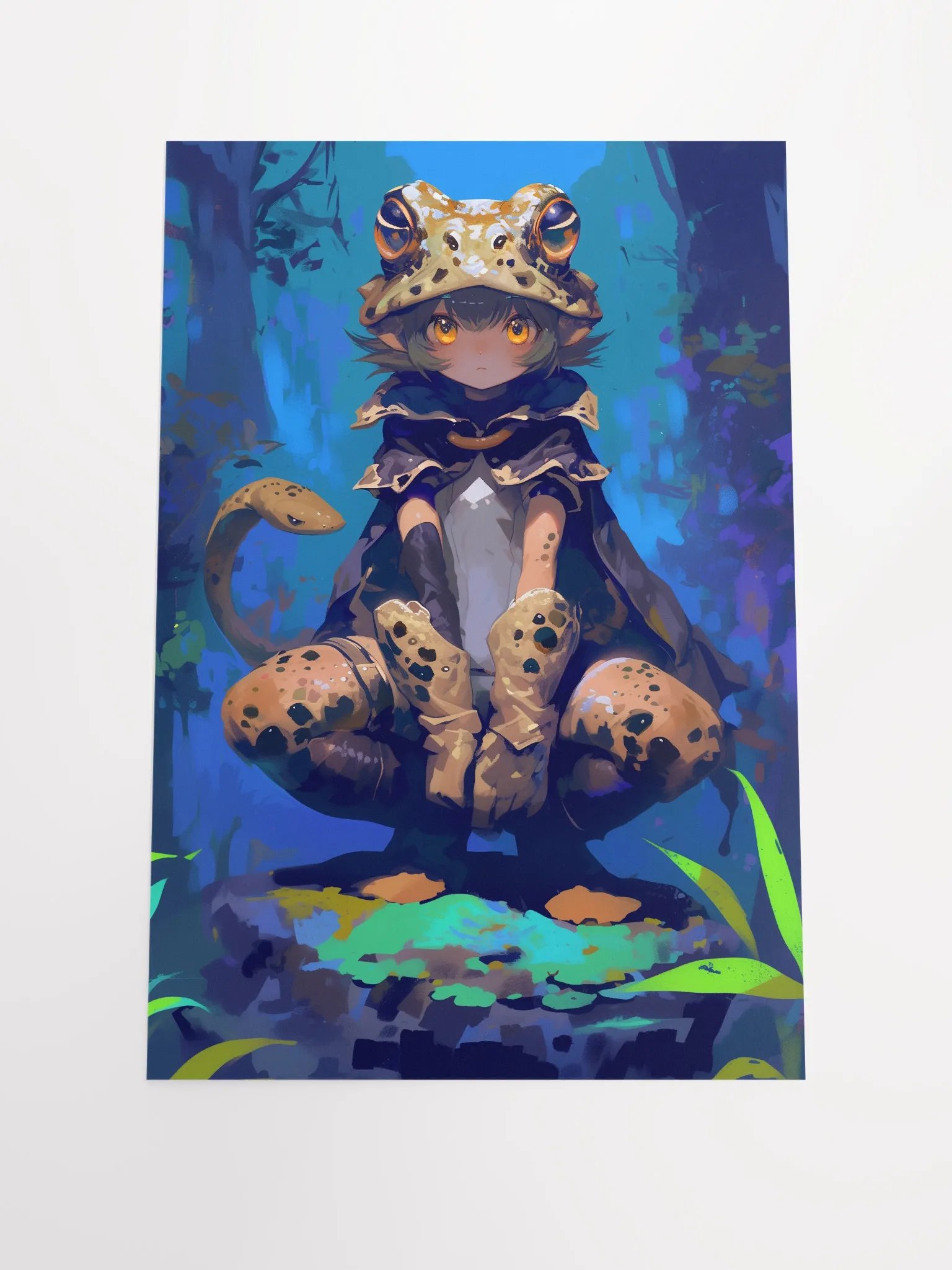 Enchanted Frog Girl Fantasy Poster product image (1)