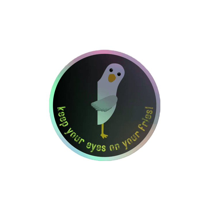 Keep Your Eyes On Your Fries! Holographic Sticker Set product image (2)