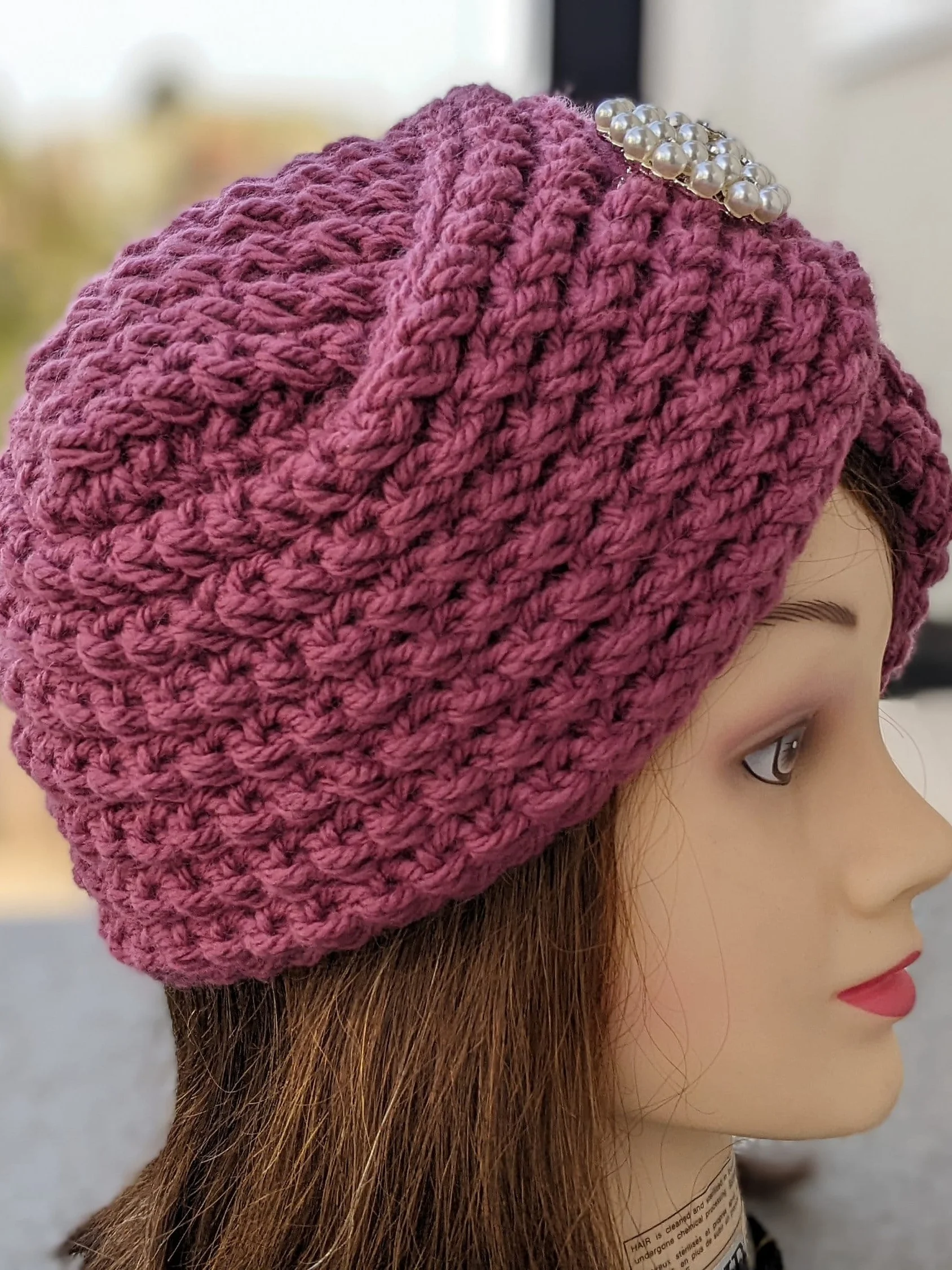 Knit Turban Hat Pattern for Beginners product image (3)
