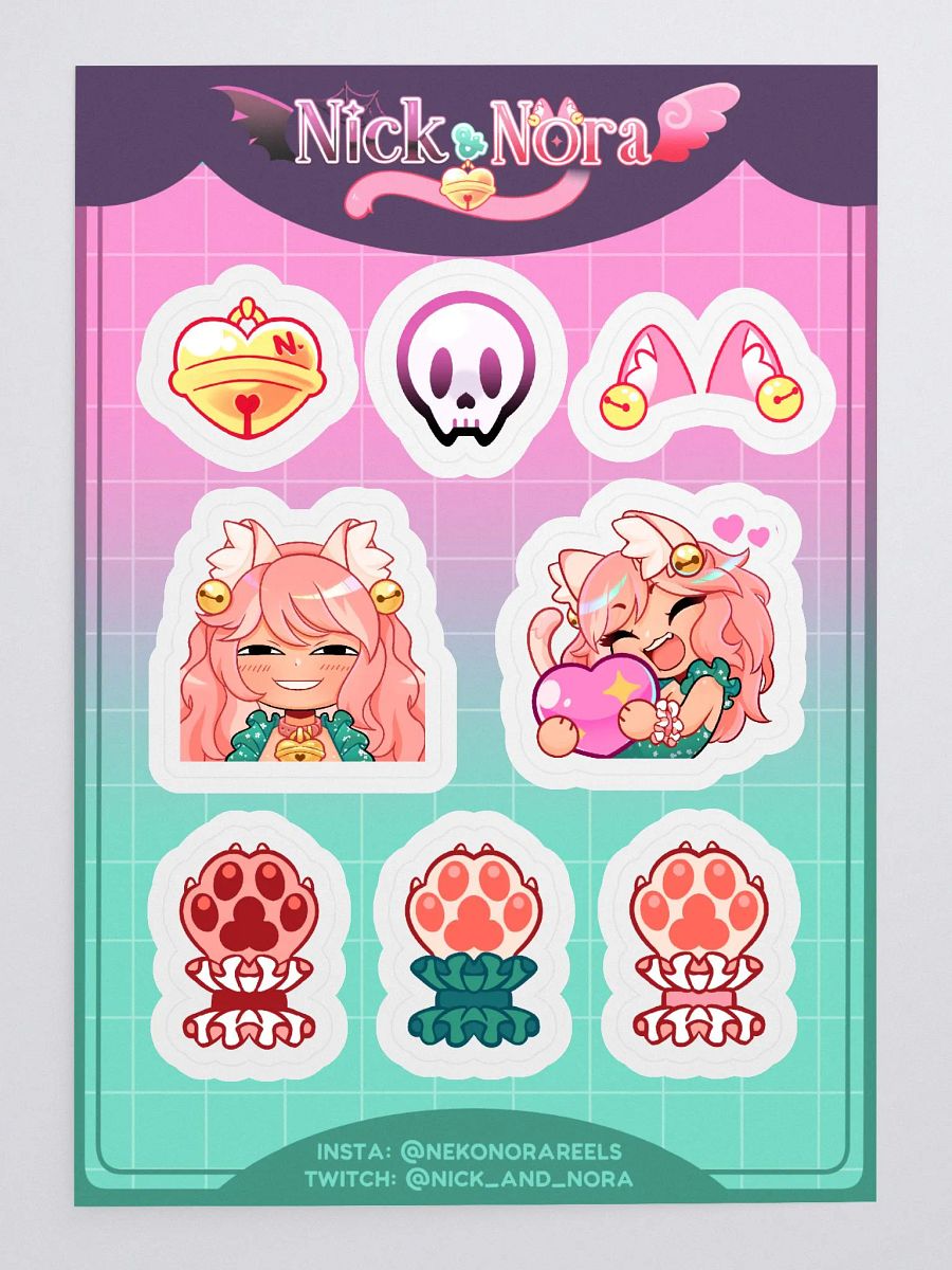 Nick and Nora Sticker sheet product image (3)