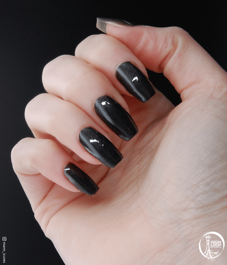 2 AM - Black Holo Sparkle Nail Polish product image (5)